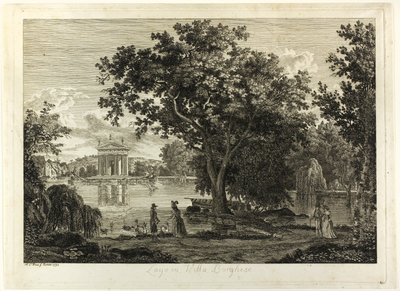 Lago en Villa Borghese de Albert Christoph Dies