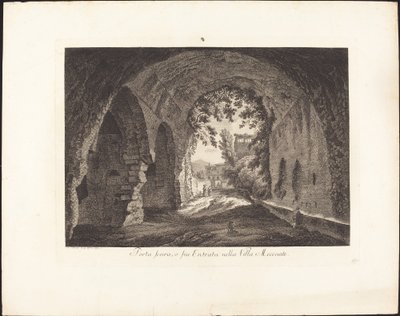 Porta scura o sia entrada en la villa Mecenate de Albert Christoph Dies