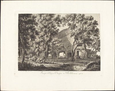 Templo de Júpiter Olímpico en Villa Adriana de Albert Christoph Dies