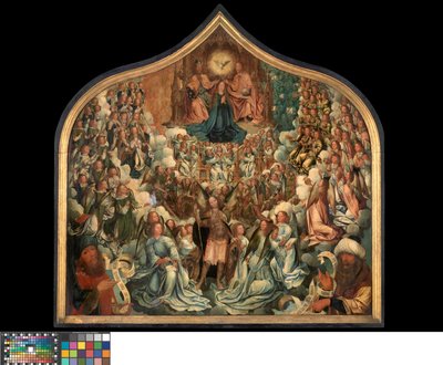 La Coronación de la Virgen (óleo sobre tabla) de Albert Cornelis