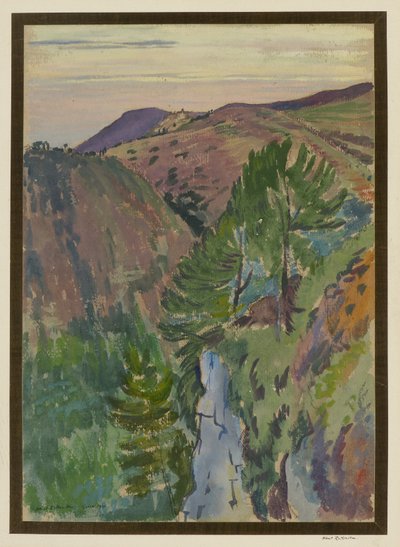 Paisaje en Grasse de Albert Daniel Rutherston