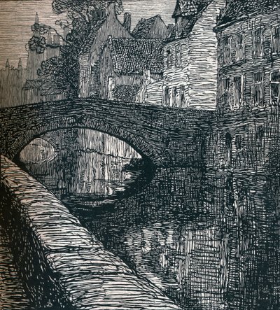 Brujas: Le Quai Vert, 1916, 1917 de Albert Delstanche