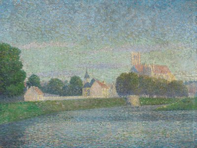 Alemán: Morgen auf der Marne in Meaux Mañana en el Marne en Meaux de Albert Dubois-Pillet