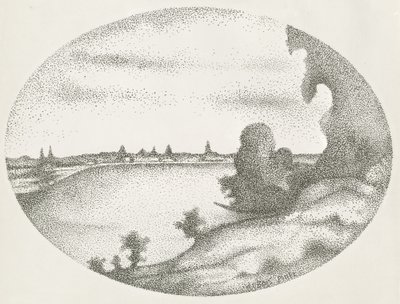 Un paisaje fluvial de Albert Dubois Pillet