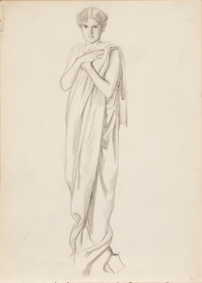 Aino Ackté como Alcestis, boceto de Albert Edelfelt