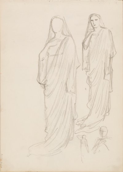 Aino Ackté como Alcestis, boceto de Albert Edelfelt