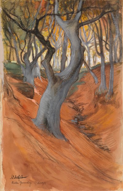 Bosque de hayas de Albert Edelfelt
