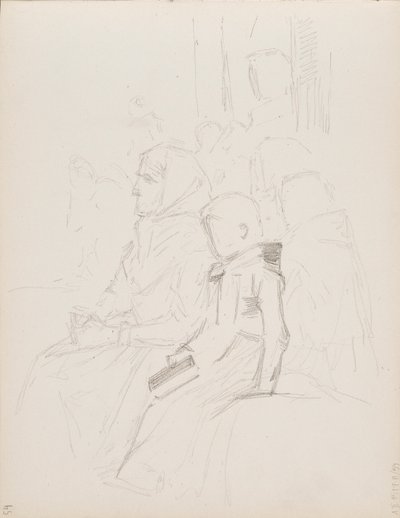 Servicio Divino en el archipiélago de Uusimaa, boceto de Albert Edelfelt
