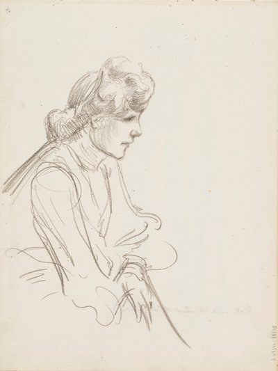 Mujer sentada de Albert Edelfelt