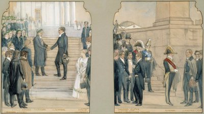 Ceremonia de entrega de títulos del Jubileo, inscripción en el concurso de Albert Edelfelt