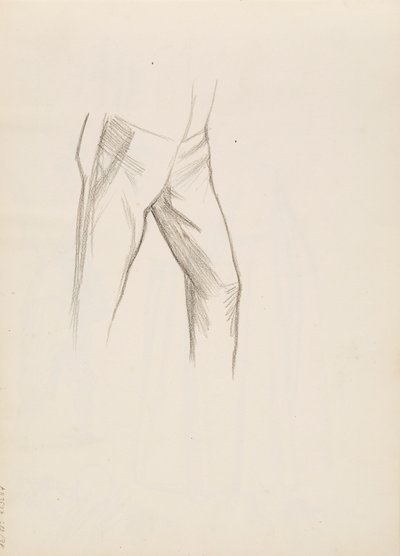 La parte inferior del cuerpo masculino de Albert Edelfelt