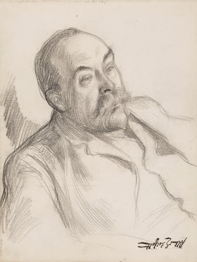 Retrato masculino de Albert Edelfelt