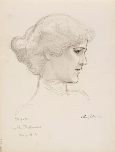 Sra. Flore Deschamps de Albert Edelfelt