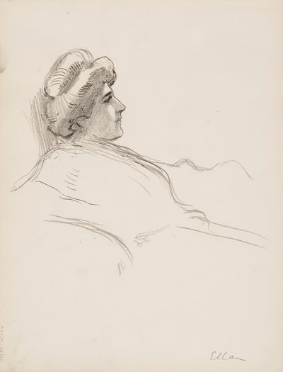 Perfil femenino (Ellan) de Albert Edelfelt