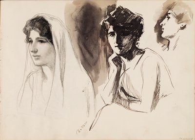 Cifras femeninas de Albert Edelfelt