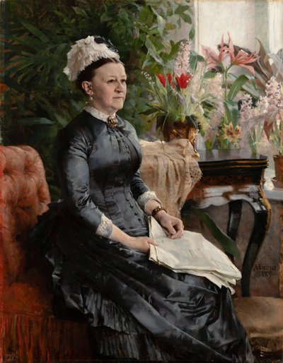 Retrato de la Sra. Anna Sinebrychoff de Albert Edelfelt