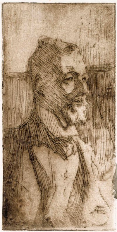 Retrato del artista A. W. Finch de Albert Edelfelt