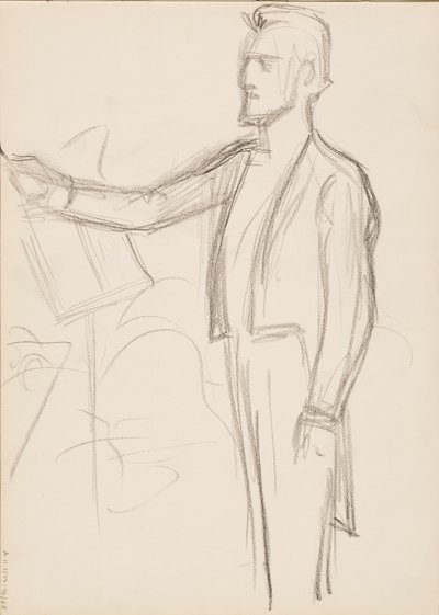 Robert Kajanus, boceto para retrato de Albert Edelfelt