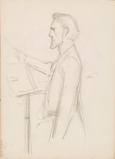 Robert Kajanus, boceto para retrato de Albert Edelfelt