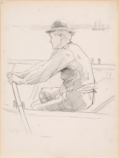 Boceto para el transporte del ataúd de un niño (El funeral de un niño) de Albert Edelfelt