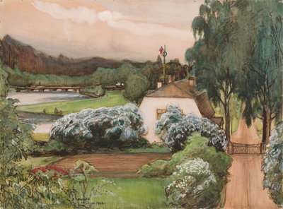 La casa del capataz en la finca de Saari de Albert Edelfelt