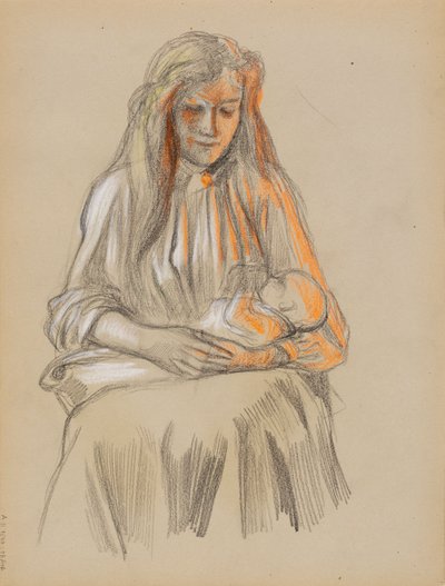 Madre e hijo de Albert Edelfelt