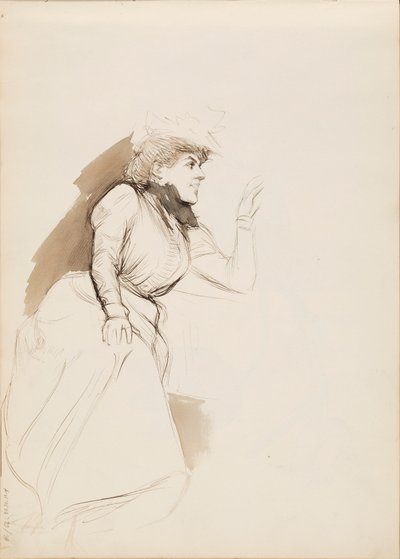 Mujer sentada (Aino Ackté) de Albert Edelfelt