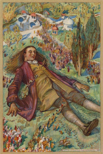 Intenté levantarme, pero no fui capaz de removerme (cromolito) de Albert Edward Jackson