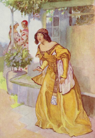 Shakespeare: Mucho ruido y pocas nueces (litografía en color) de Albert Edward Jackson
