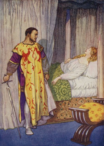 Shakespeare: Otelo (litografía en color) de Albert Edward Jackson