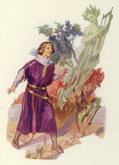 Shakespeare: La Tempestad (litografía en color) de Albert Edward Jackson