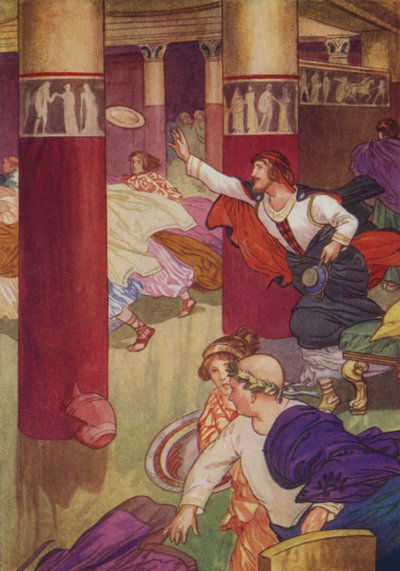 Shakespeare: Timón de Atenas (litografía en color) de Albert Edward Jackson