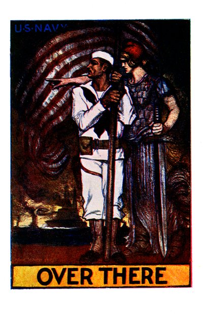Cartel de la Marina de EE.UU. Primera Guerra Mundial: 