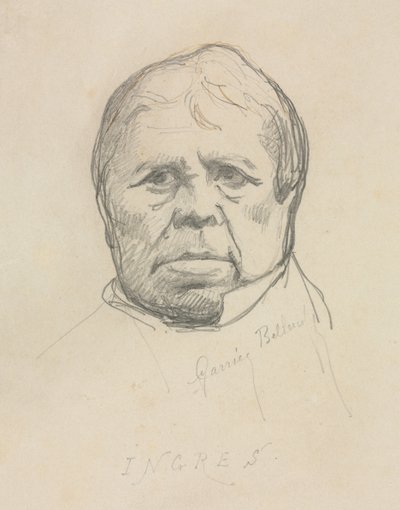 Retrato de Ingres de Albert Ernest Carrier Belleuse