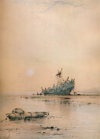 Marea baja en Leigh, c1899 de Albert Ernest Markes