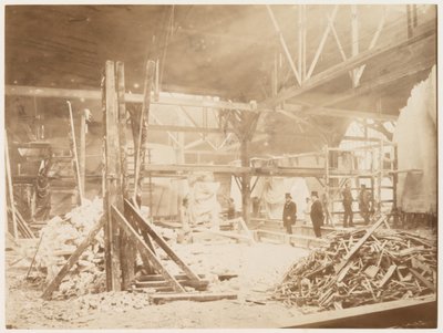 Taller de Bartholdi, con modelos de la Estatua de la Libertad en el fondo, París, 1883 de Albert Fernique