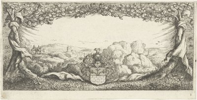Cartucho con paisaje de Albert Flamen