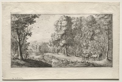 El camino en el borde del bosque de Albert Flamen