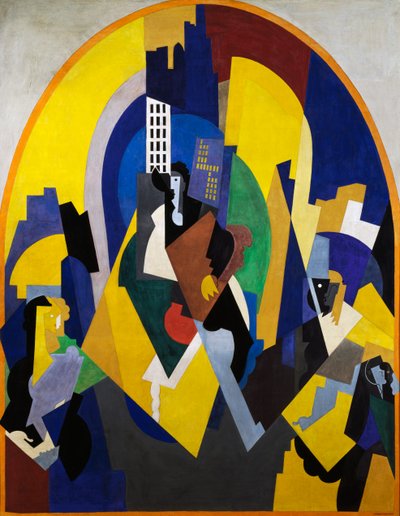 Espacio puntuado según plano de Albert Gleizes
