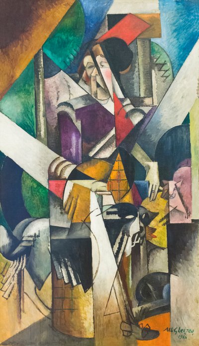 Mujer con animales (Madame Raymond Duchamp-Villon) de Albert Gleizes