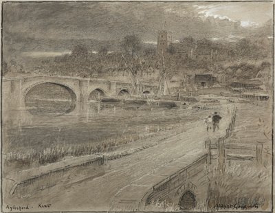 Aylesford, Kent (acuarela) de Albert Goodwin