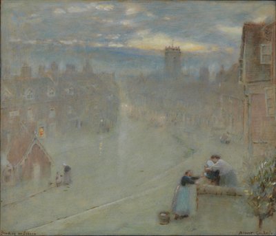 Bewdley on Severn de Albert Goodwin