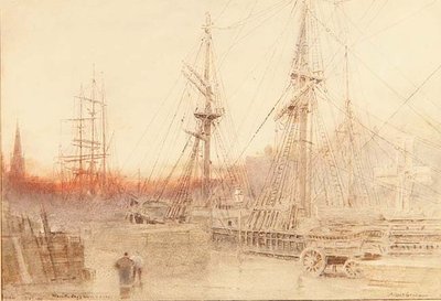 Bristol, cuando el día termina de Albert Goodwin