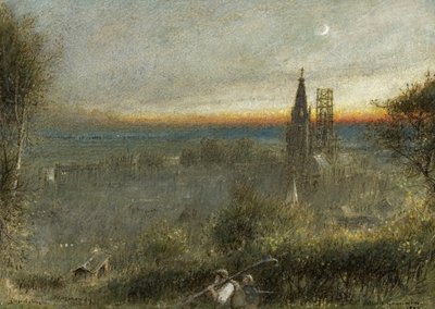 Caudebec, Normandía de Albert Goodwin