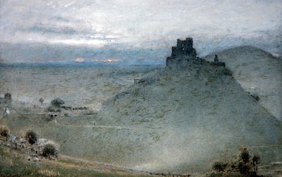 Castillo de Corfe de Albert Goodwin