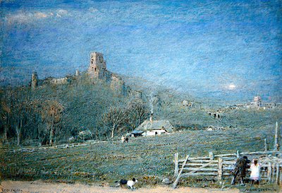 Castillo de Corfe de Albert Goodwin
