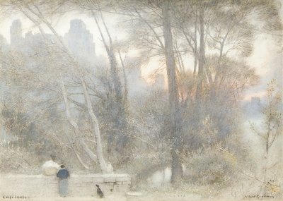 Castillo de Corfe de Albert Goodwin