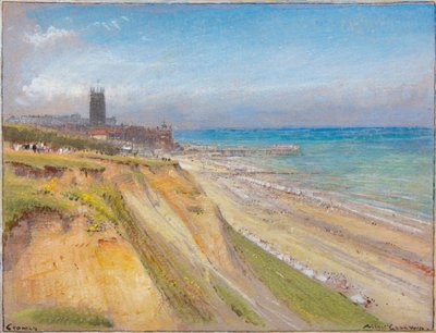 Cromer (acuarela con tinta corporal y lápiz sobre papel tintado) de Albert Goodwin
