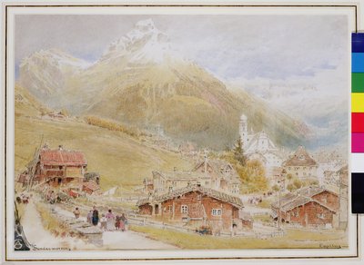 Engelberg, domingo por la mañana, c.1909-11 de Albert Goodwin