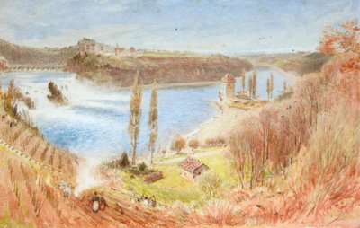 Cataratas del Rin de Albert Goodwin